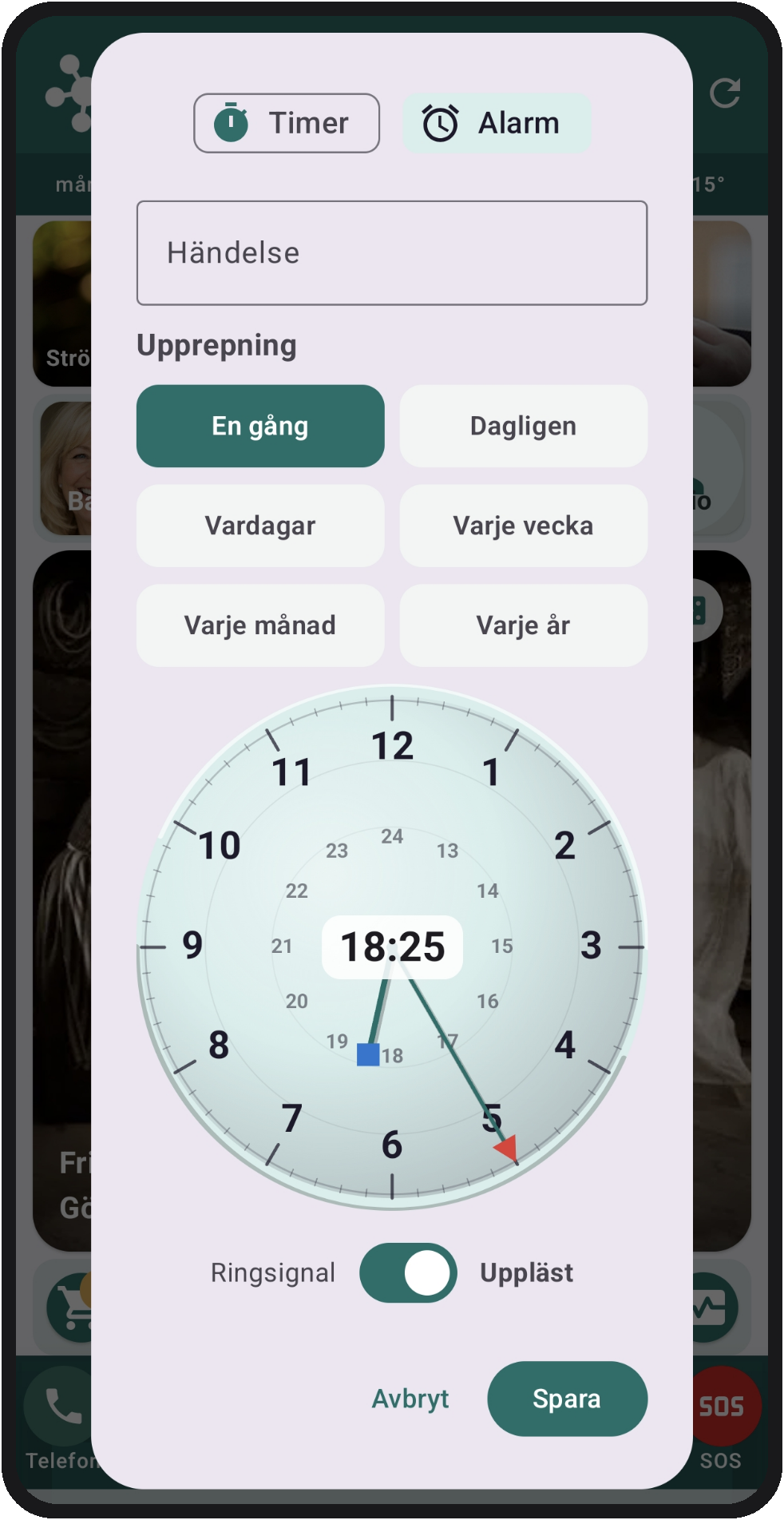 Allt i Hop: Alarm och timer
