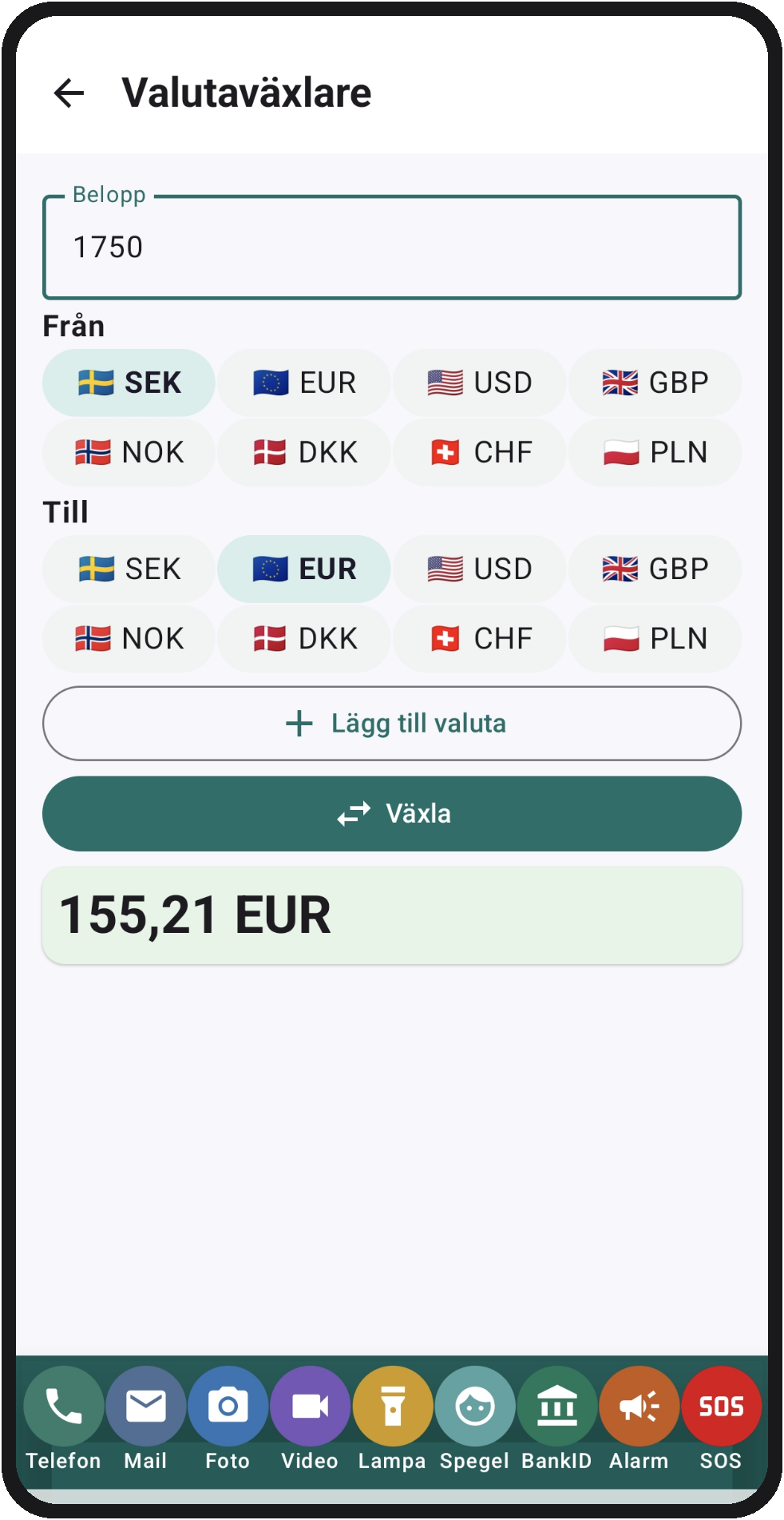 Allt i Hop: Valutaväxlare