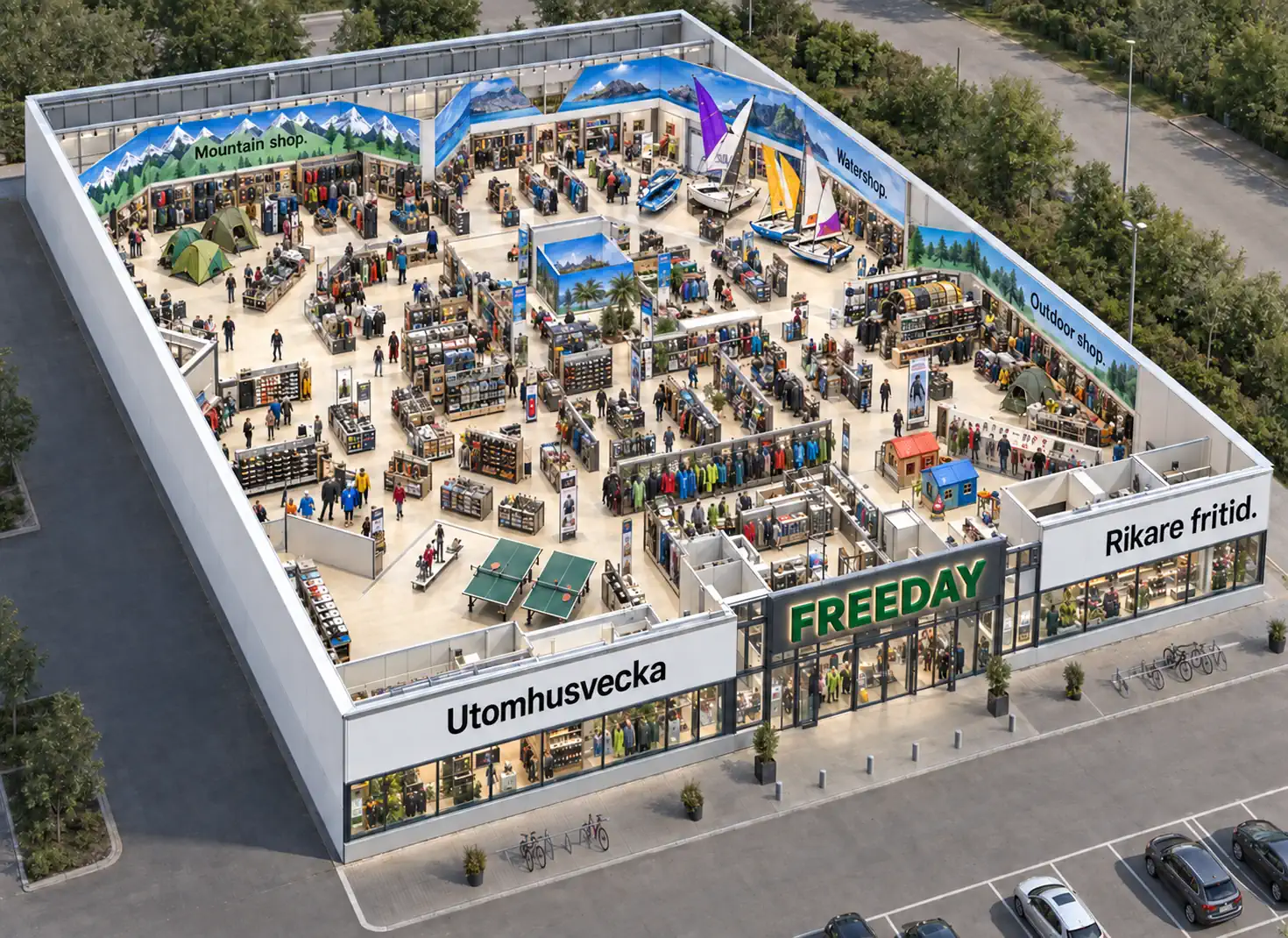 FREEDAY – Butikskonceptet