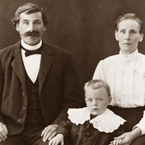 Porträtt av Johan Alfred Olsson och Johanna Fredrika Dahl